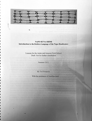 Napo Runa Shimi: Introduction to the Kichwa Language of the Napo Headwaters